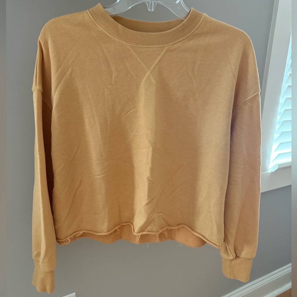 Z Supply Mustard Yellow Women's Crew Neck